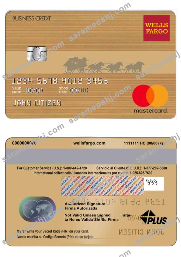 USA Wells Fargo MasterCard